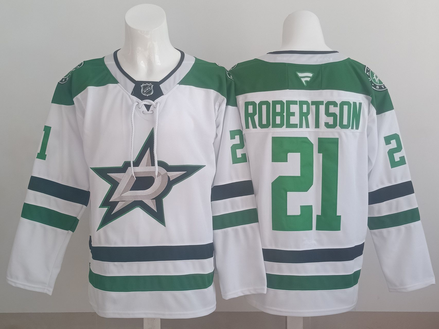 Men 2025 Dallas Stars #21 Robertson White NHL Jersey style 01->new york rangers->NHL Jersey